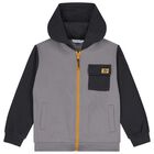 Boys Grey Tracksuit Set ( 3 Piece ), 2, hi-res