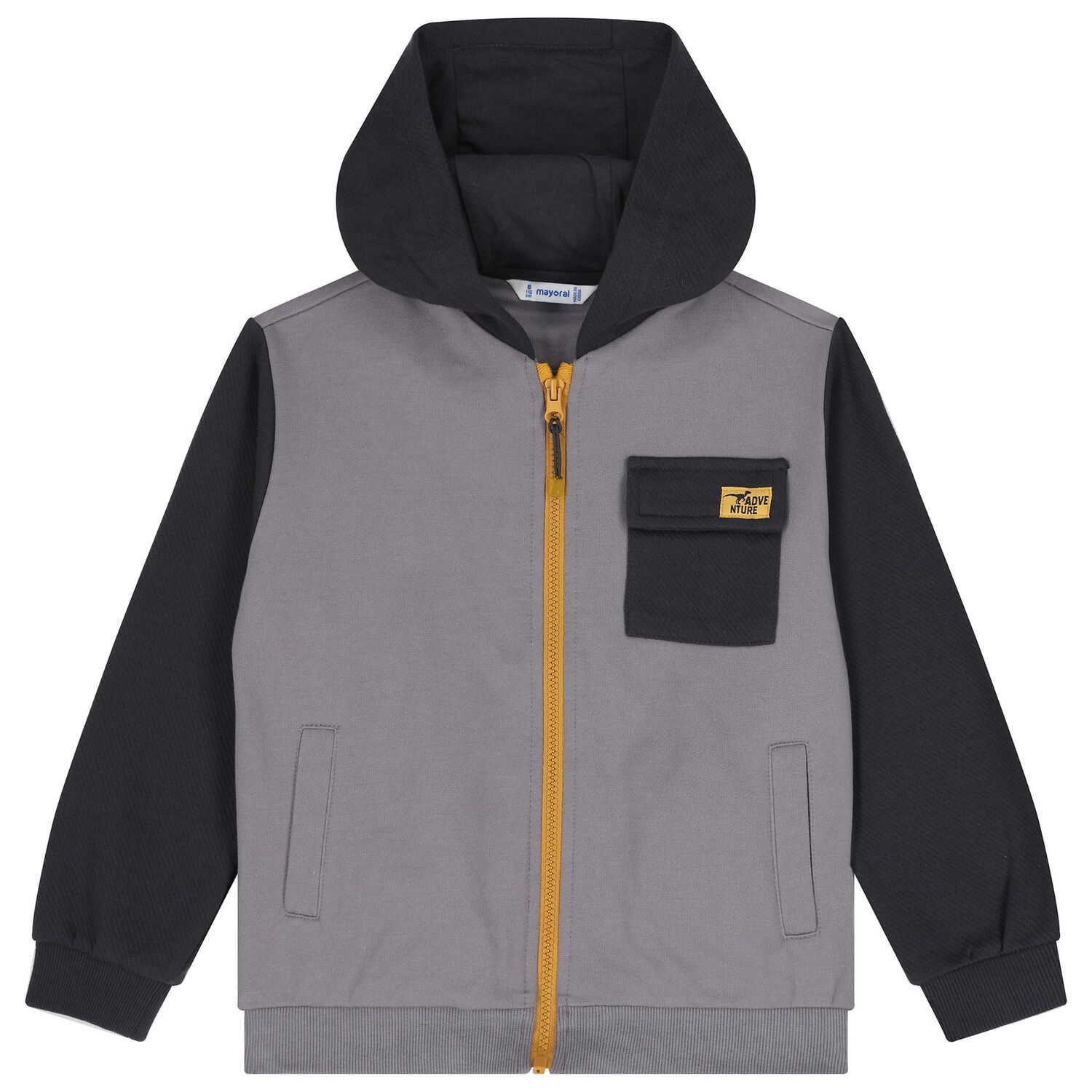 Boys Grey Tracksuit Set ( 3 Piece ), 2, hi-res
