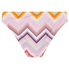 Girls Pink Logo Zig Zag Fringed Bikini, 1, hi-res