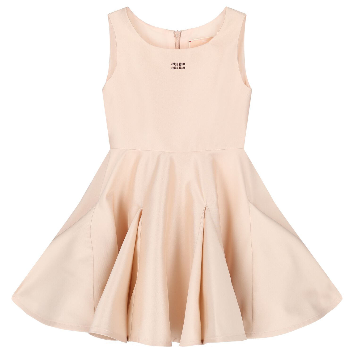 Girls Pink Embellished Logo Dress, 1, hi-res