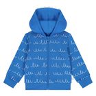 Younger Boys Blue Yeti Hooded Zip Up Top, 1, hi-res