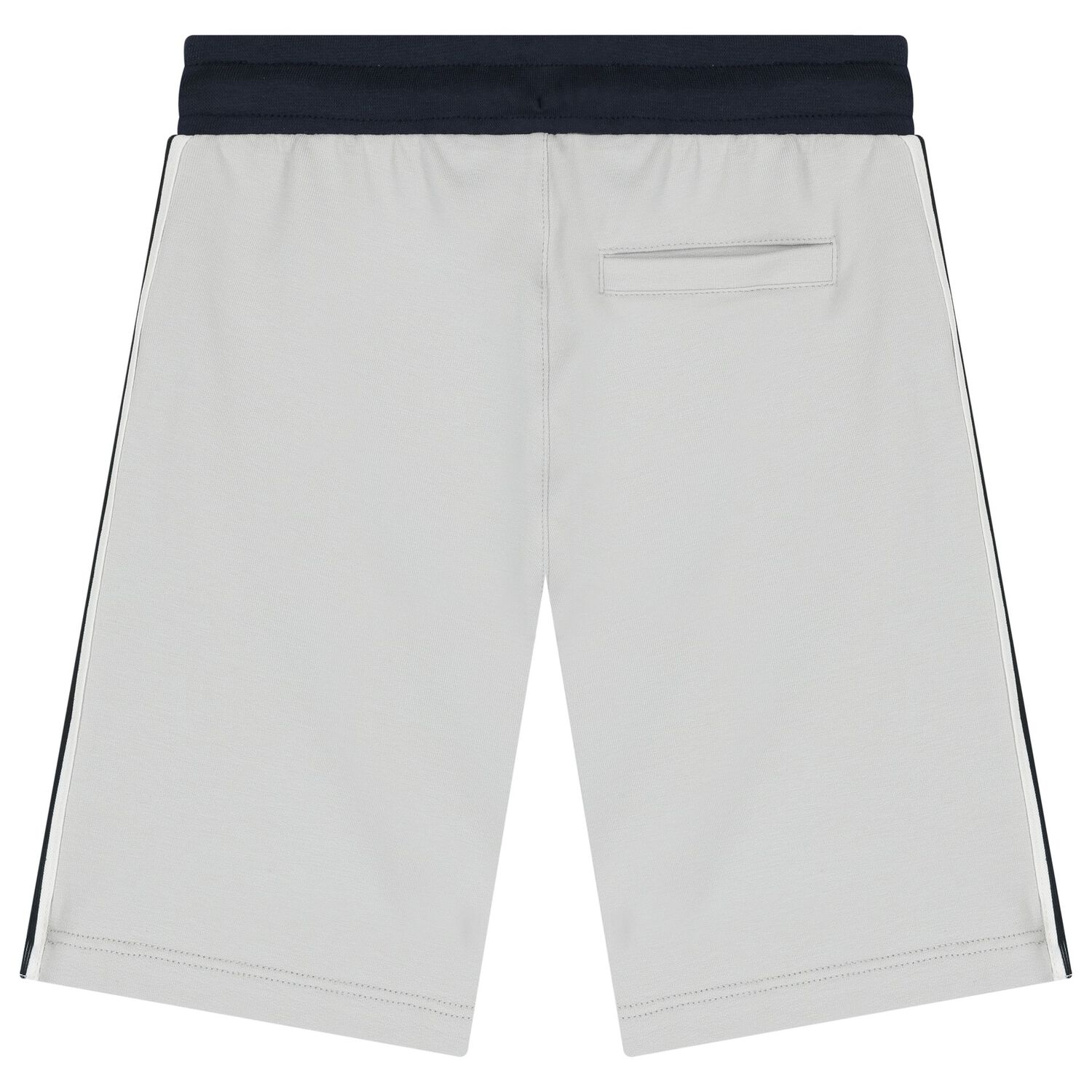 Boys White & Grey Logo Shorts Set, 1, hi-res image number null