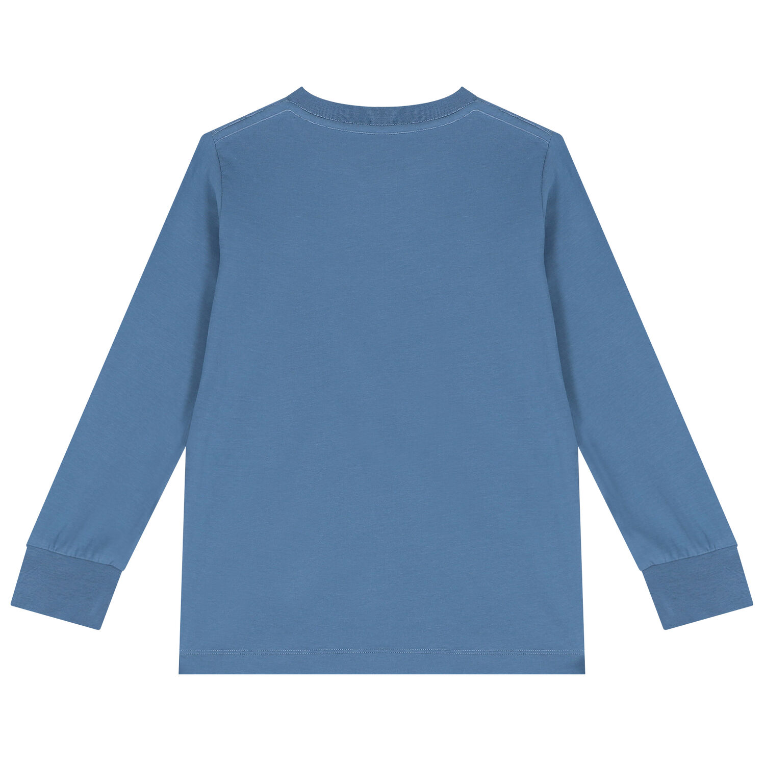 Boys Blue Logo Long Sleeve Top, 1, hi-res