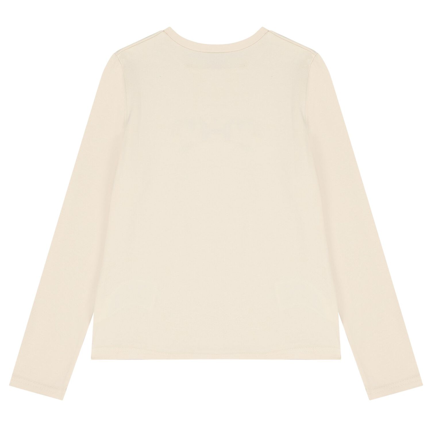 Girls Beige Printed Long Sleeve Top, 2, hi-res