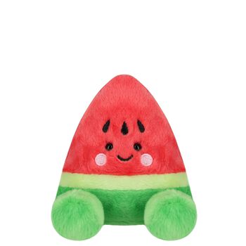 لعبه اطفال من بالم بالز بشكل بطيخ باللون الاخضر والاحمر ( 13 سم )