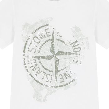 Boys White Logo T-Shirt