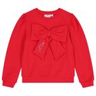 Girls Red Logo Bow Trouser Set, 1, hi-res