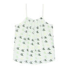 Girls White Logo Top, 1, hi-res