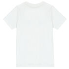 Boys White Logo T-Shirt, 2, hi-res
