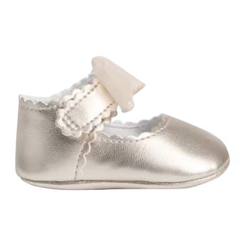Baby Girls Metallic Bow Pre Walker Shoes