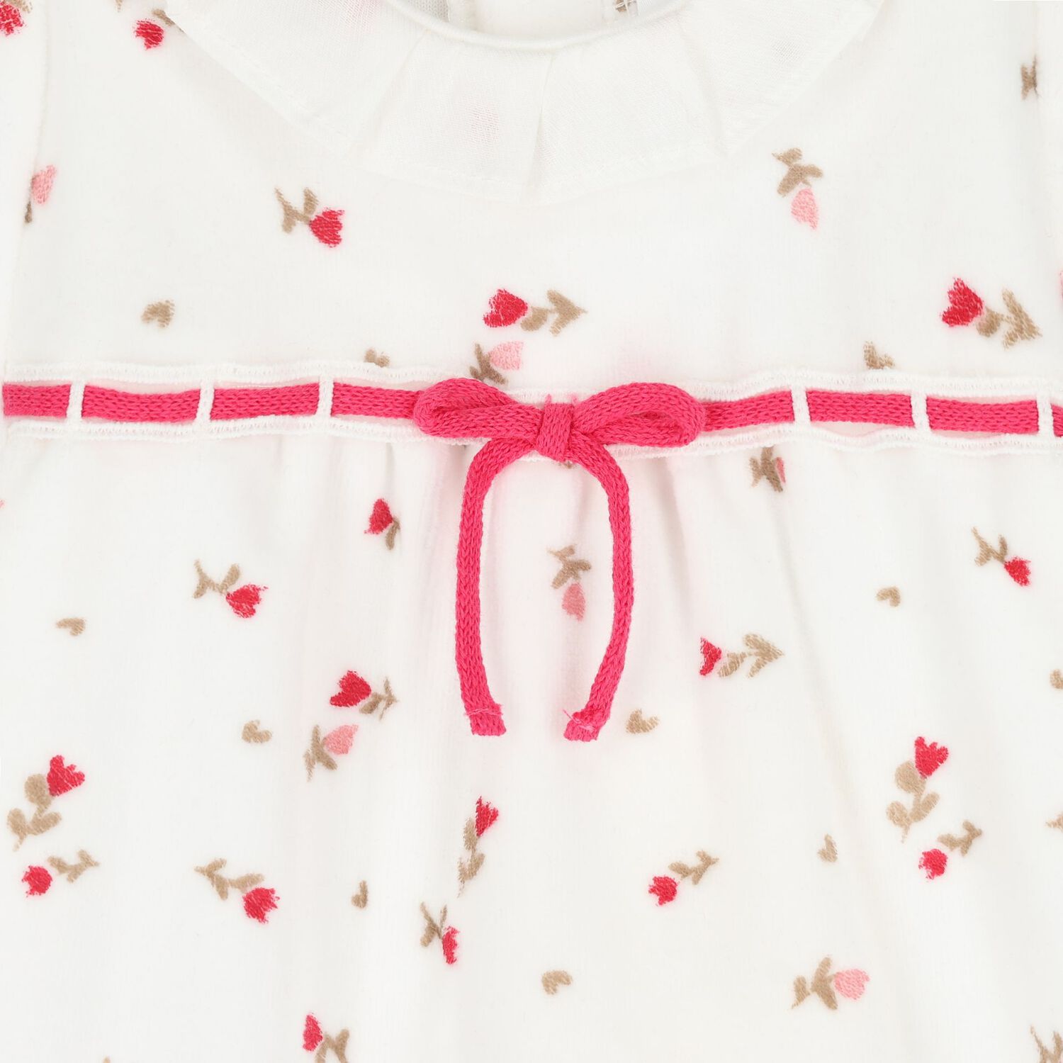 Baby Girls White & Red Babygrows ( 2-Pack ), 3, hi-res