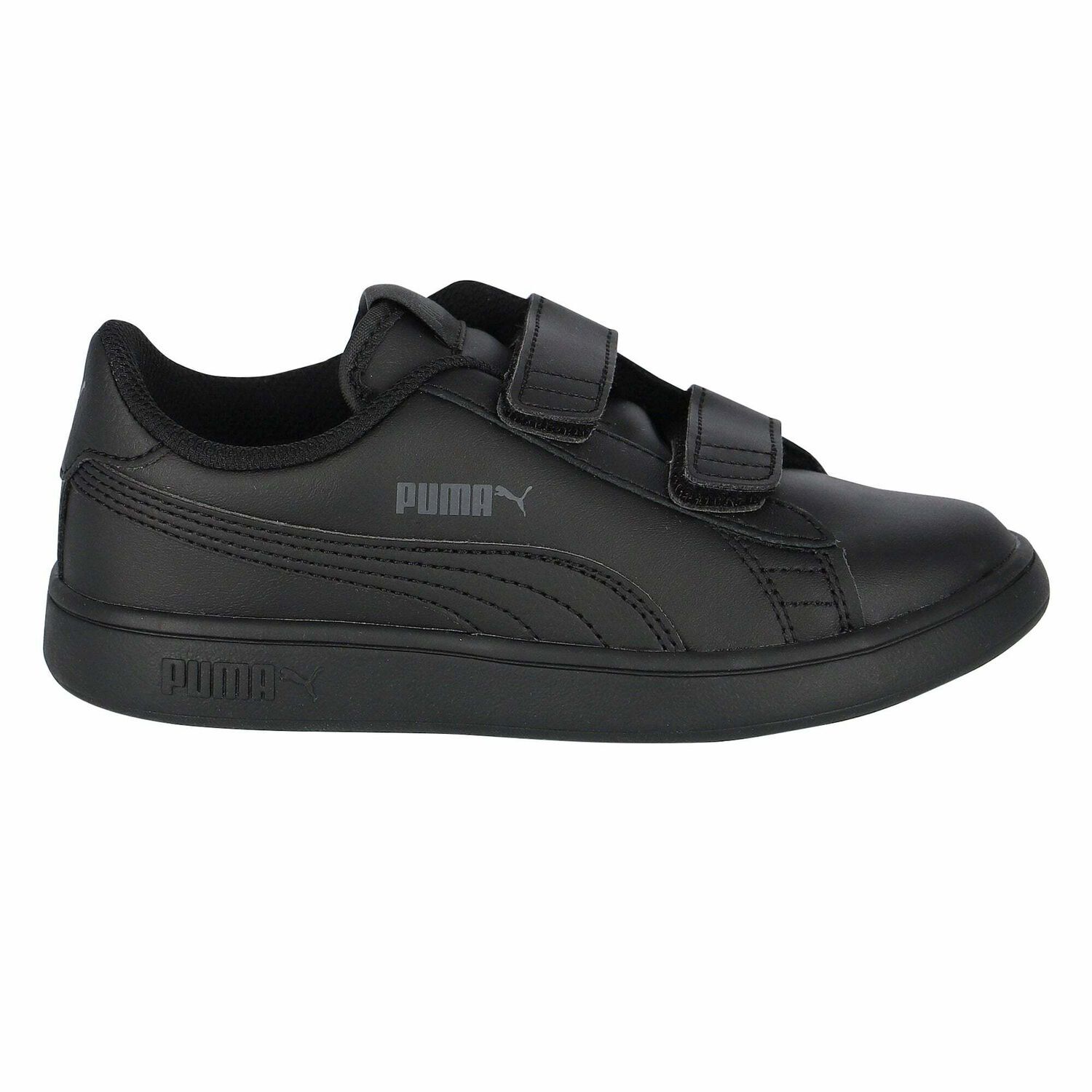 حذاء رياضى بالشعار باللون الاسود للاولاد , 1, hi-res