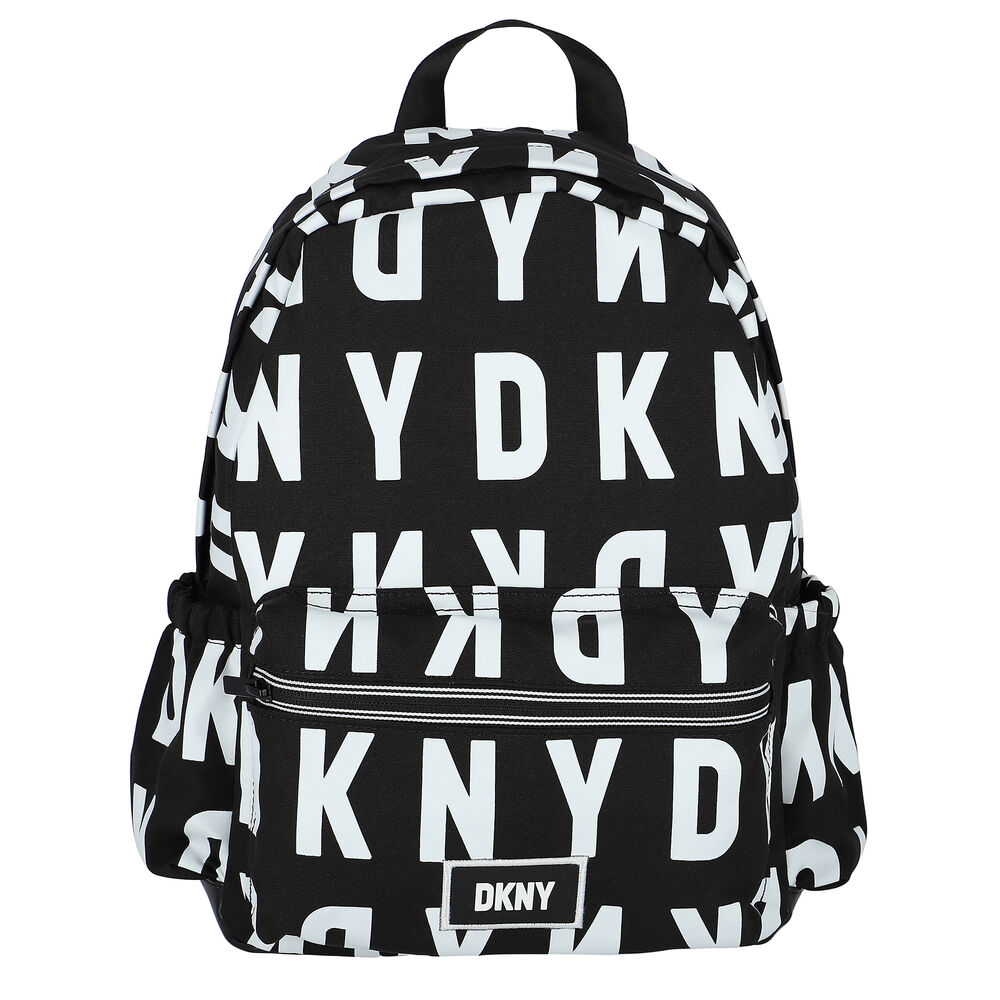 dkny backpack black and white