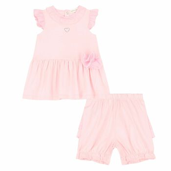 Baby Girls Pink Dress Set