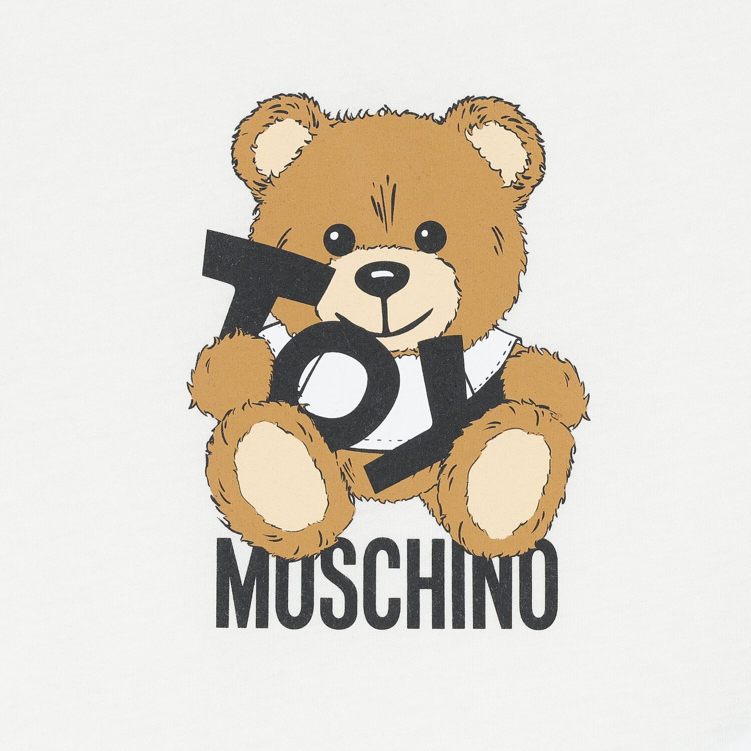 Younger White Teddy Bear Logo T-Shirt, 1, hi-res