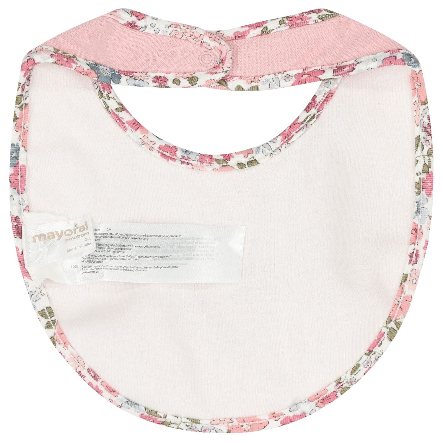 Baby Girls Ivory & Pink Bibs ( 2-Pack ), 1, hi-res image number null