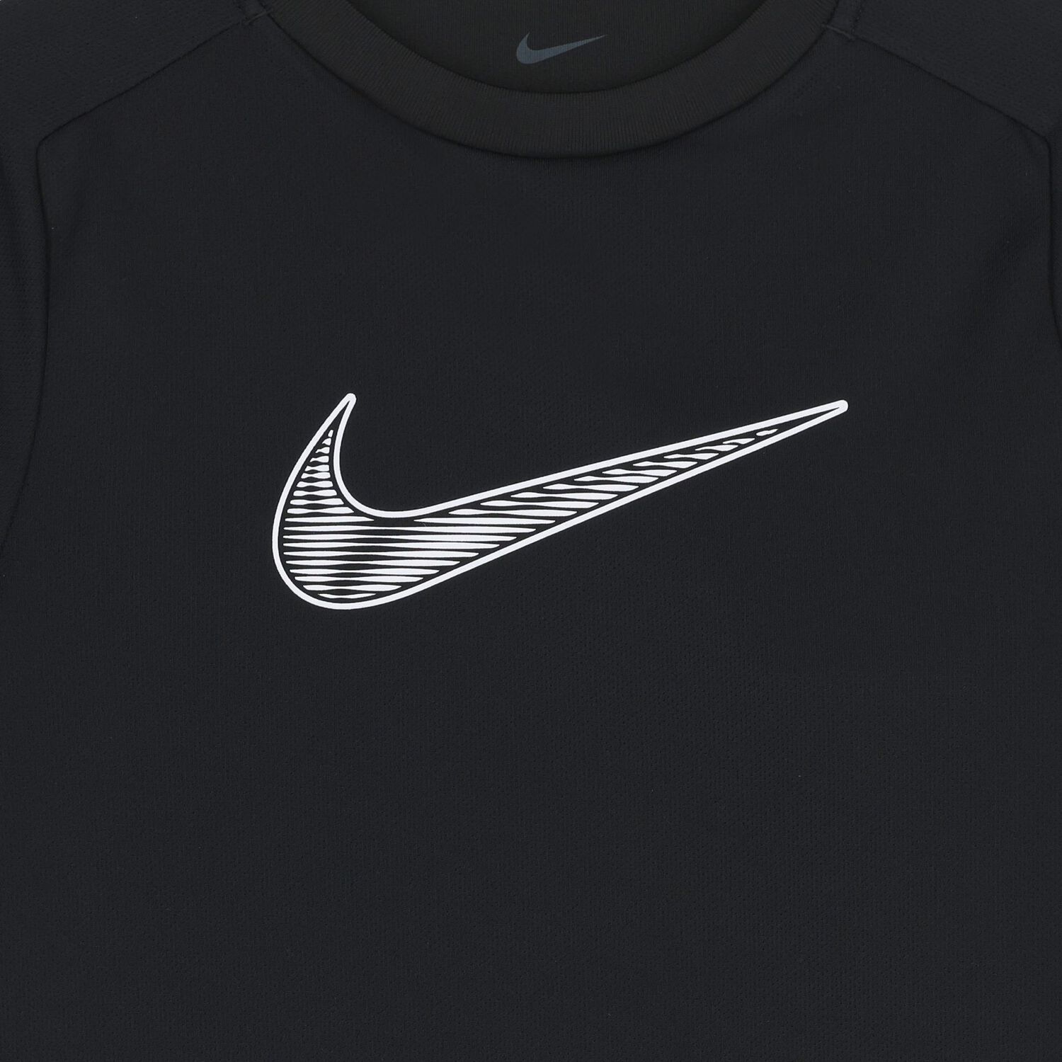 Boys Black Logo Dri-Fit T-Shirt, 1, hi-res