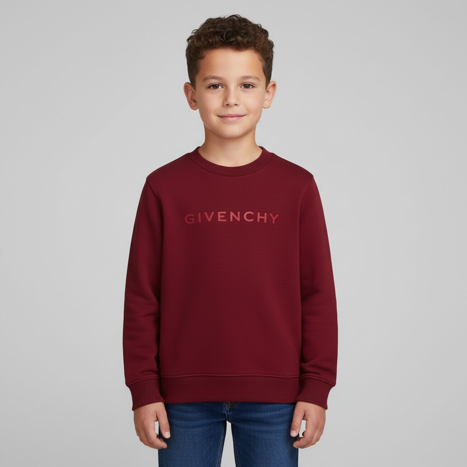 Burgundy Logo Sweatshirt, 2, hi-res