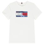 Boys White Logo T-Shirt, 3, hi-res