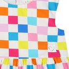 Girls Multi-Color Check Dress, 1, hi-res