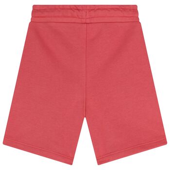Boys Red Logo Shorts
