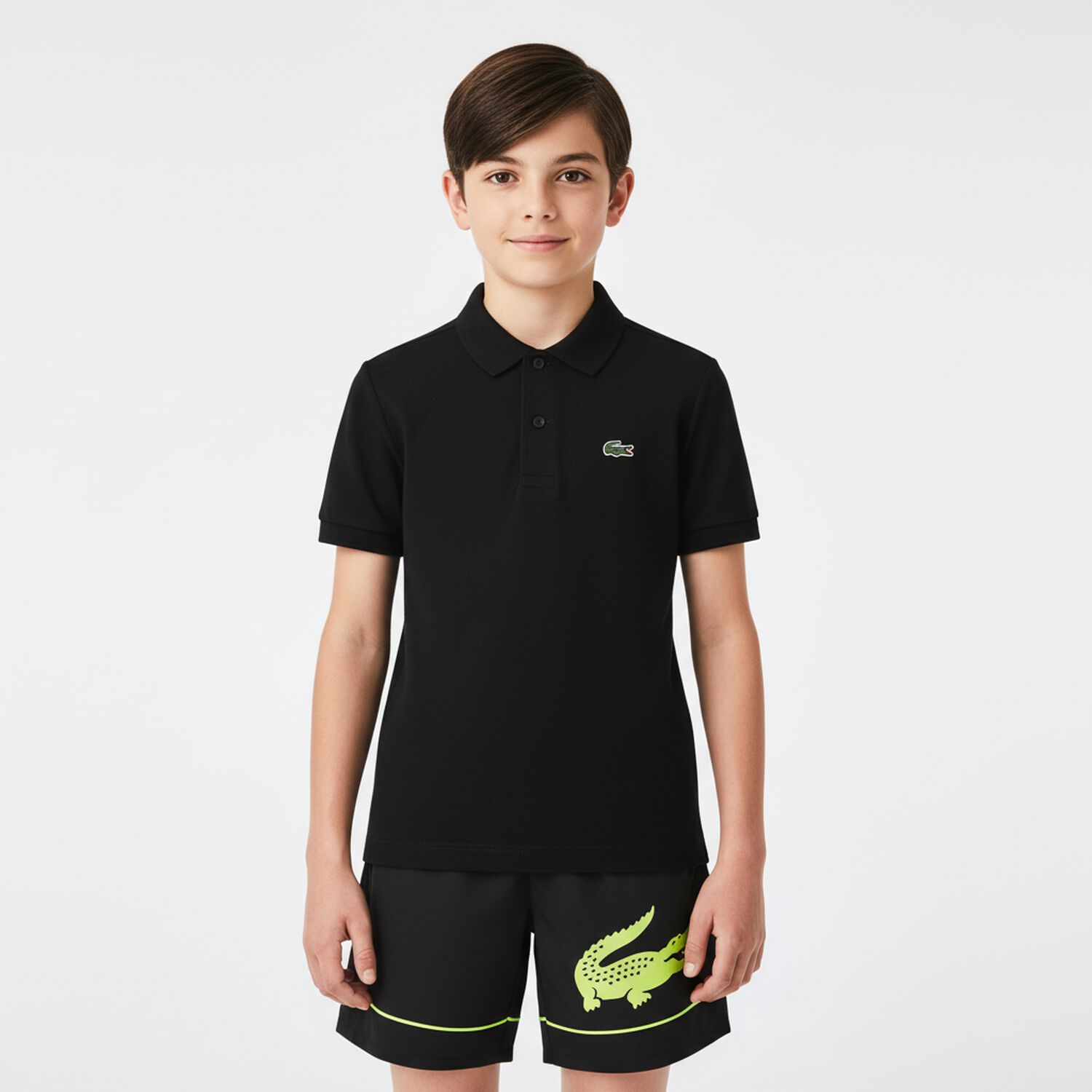 Boys Black Logo Polo Shirt, 2, hi-res image number null