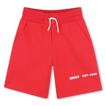 Boys Red Logo Shorts