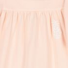 Girls Pink Logo Flutter Dress, 1, hi-res