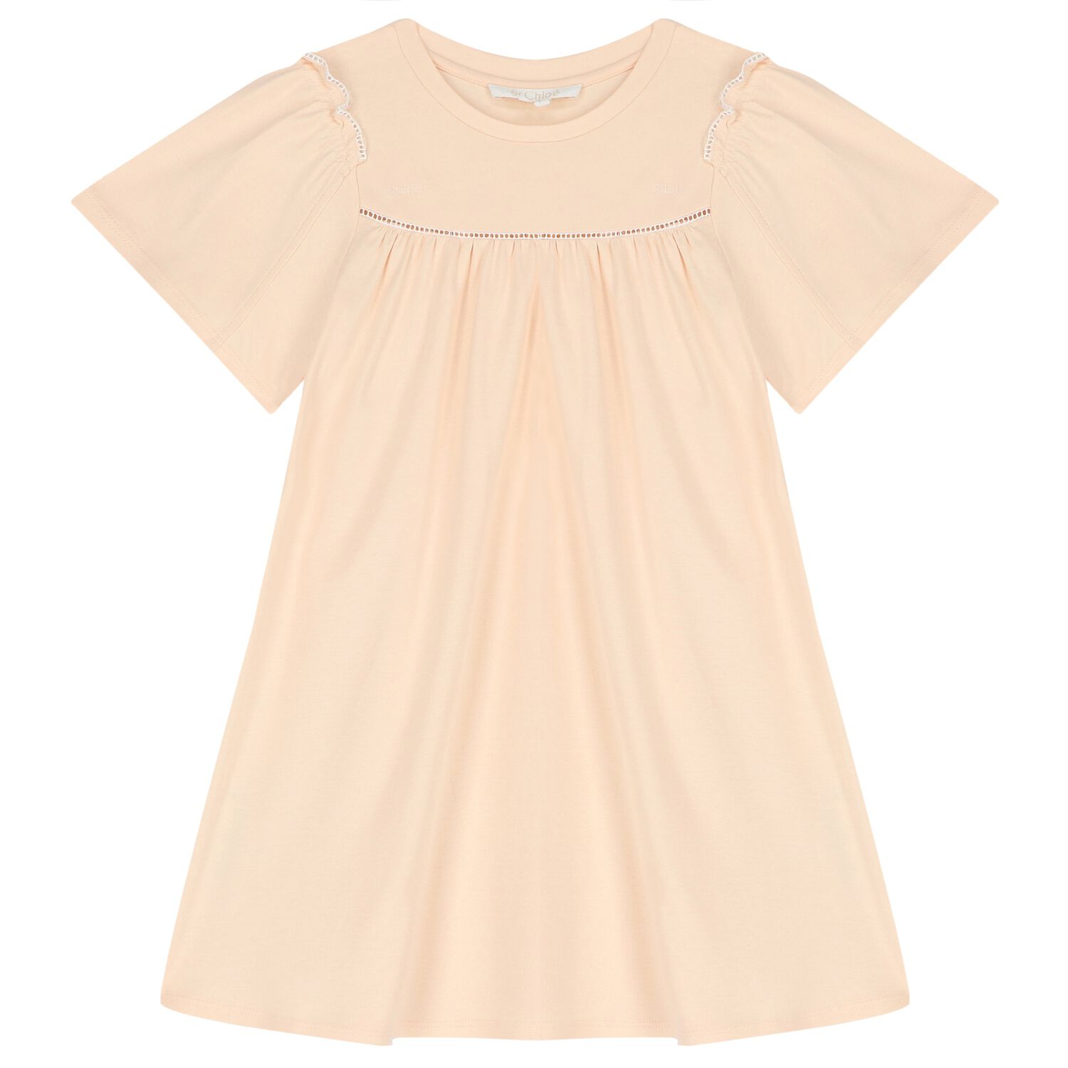 Girls Pink Logo Dress, 2, hi-res image number null