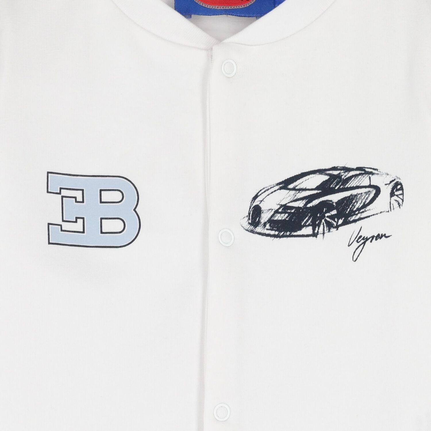 Baby Boys White Logo Babygrow, 1, hi-res