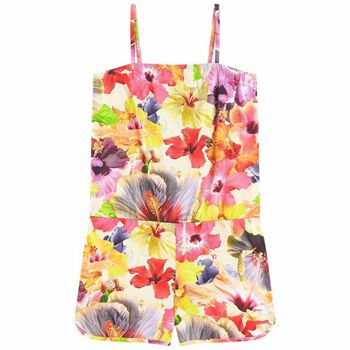 Girls Floral Playsuit