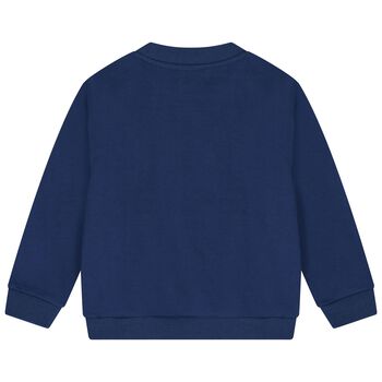 Boys Blue Robot Sweatshirt