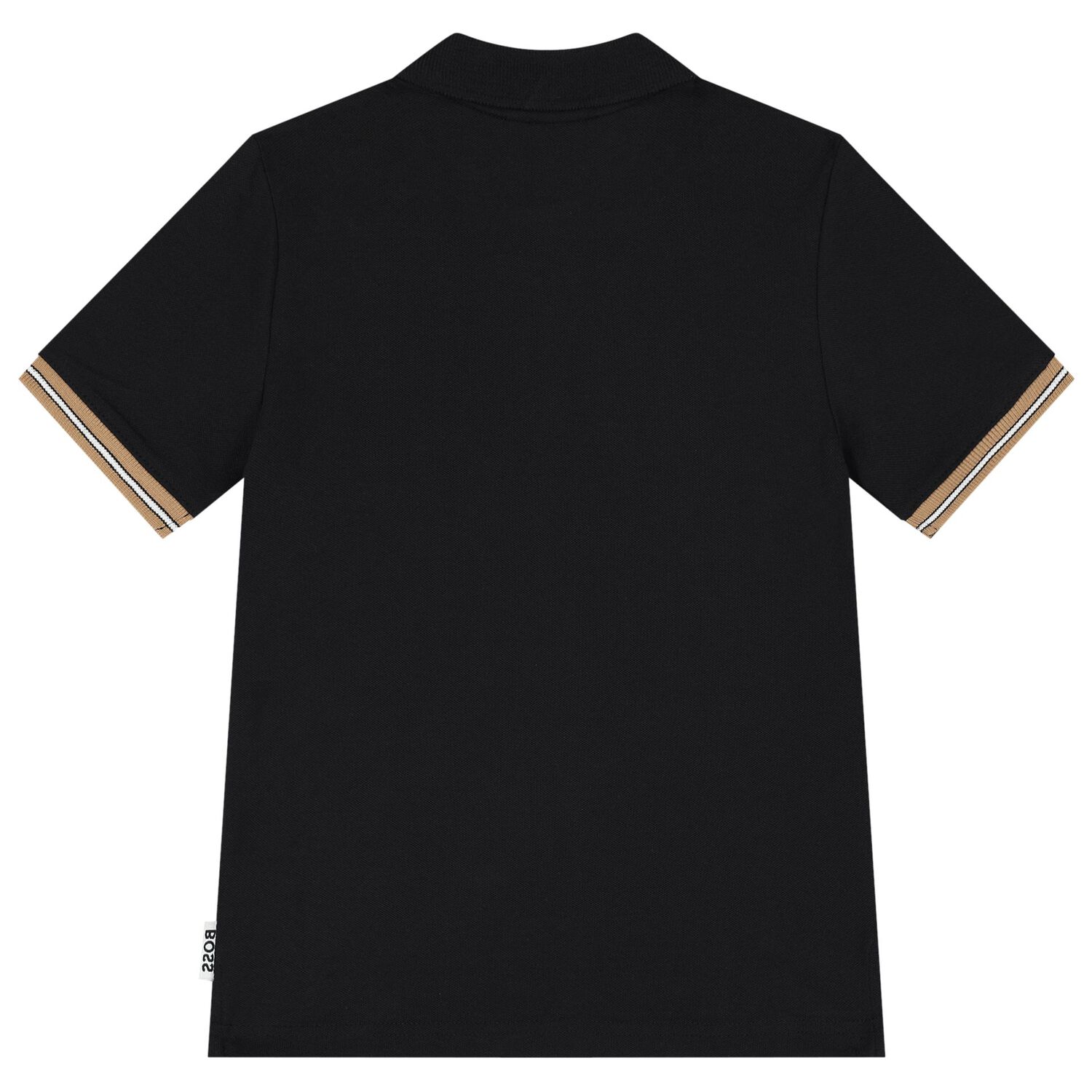 Boys Black Logo Polo Shirt, 1, hi-res image number null