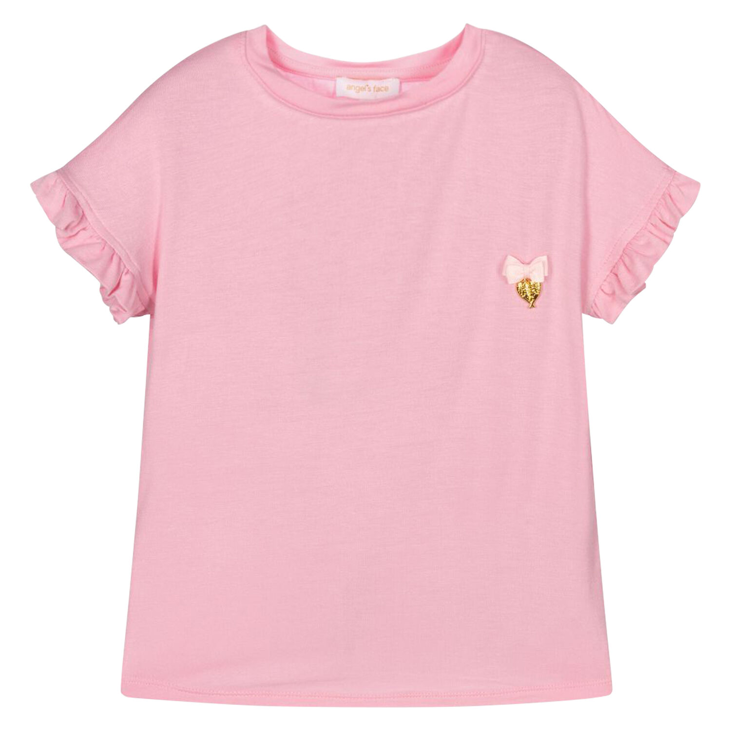 Girls Pink Sequin Wings T-Shirt, 2, hi-res image number null