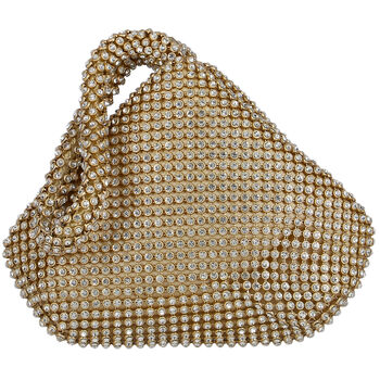 Gold Embellished Rhinestones Bag
