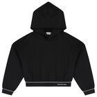 Girls Black Logo Trousers Set, 1, hi-res