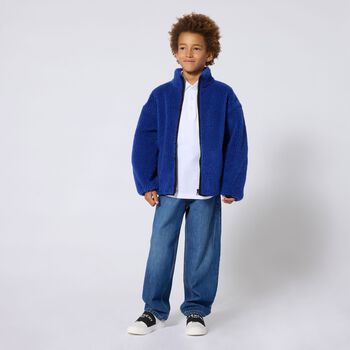 Boys Blue Logo Denim Jeans
