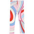 Girls Multi-Coloured Iride Leggings, 2, hi-res