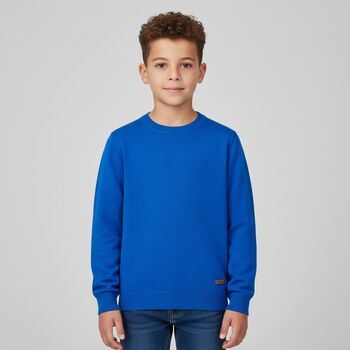 Boys Blue Knitted Jumper