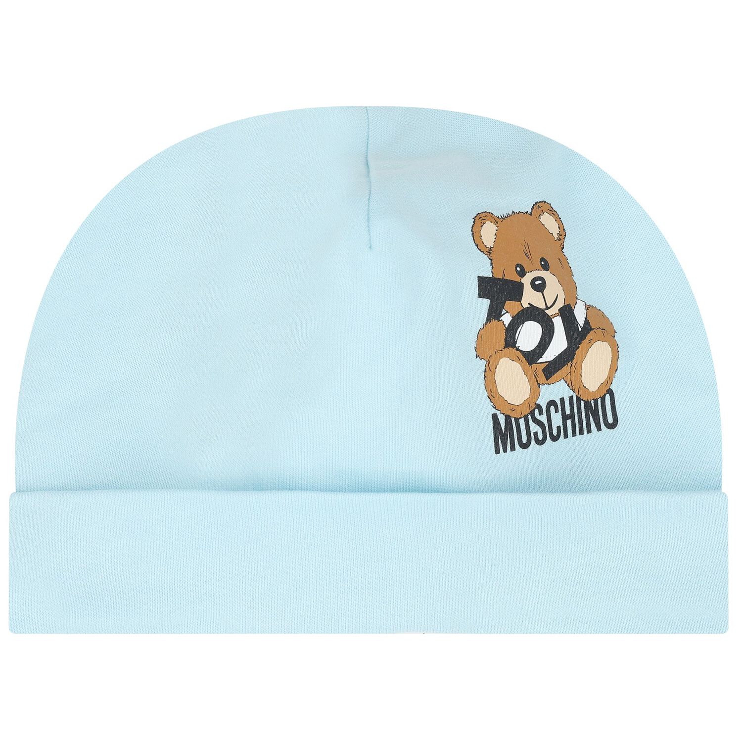 طقم هدايا افرول بالشعار بطبعه تيدى بير باللون الازرق, 3, hi-res