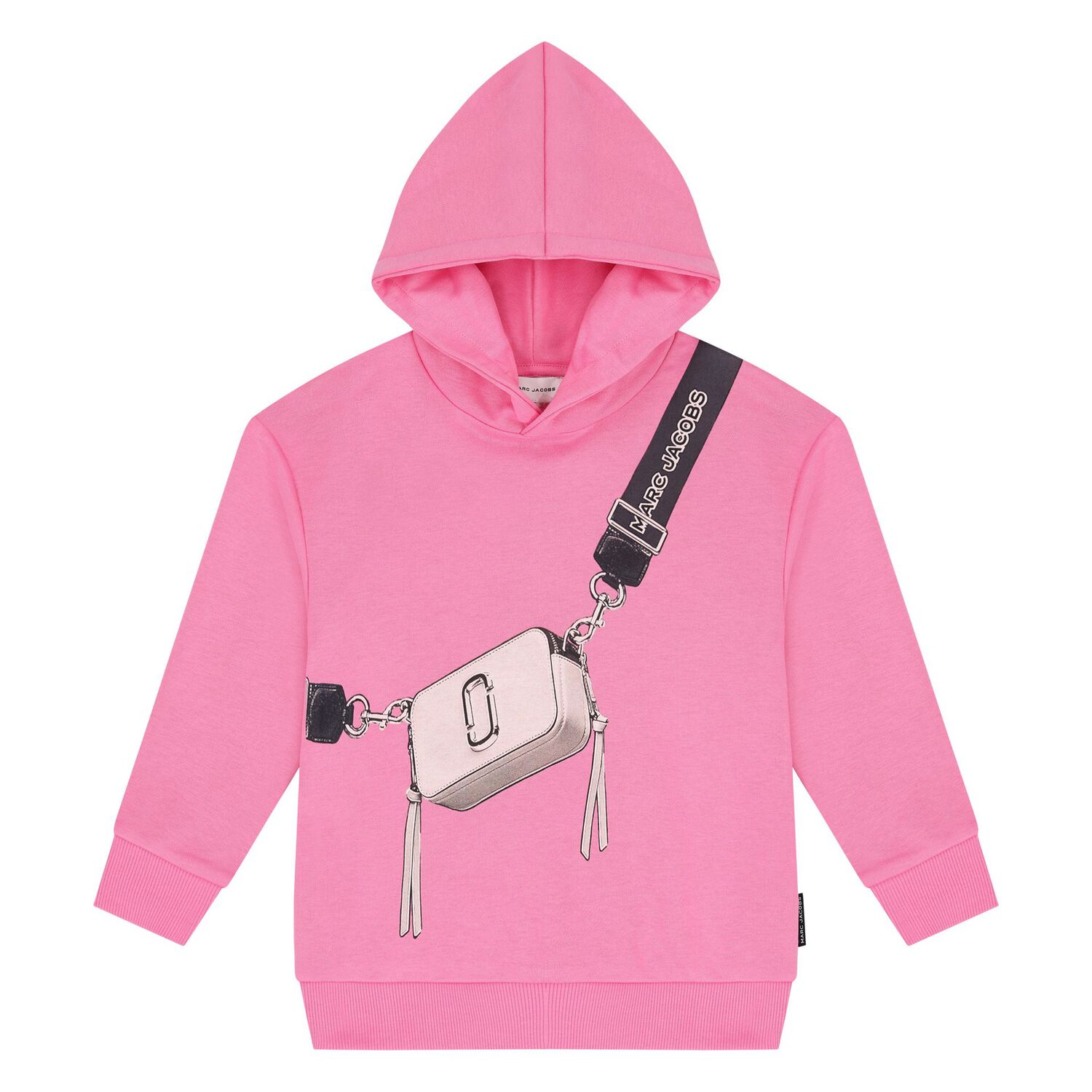 Girls Pink Logo Hooded Top, 1, hi-res image number null
