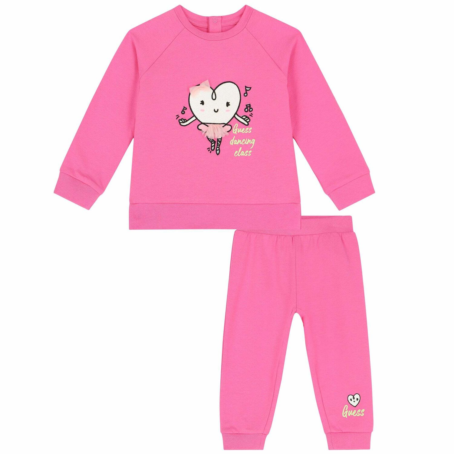 Baby Girls Pink Logo Tracksuit, 1, hi-res image number null