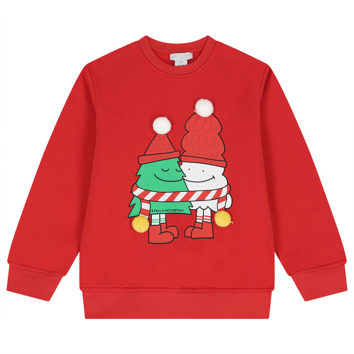 Red Christmas Tree Logo Sweatshirt, 1, hi-res