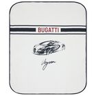 Baby Boys White & Navy Blue Logo Blanket, 1, hi-res