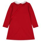 Girls Red Dress Set, 3, hi-res