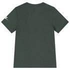 Boys Green Logo T-Shirt, 5, hi-res