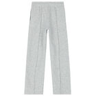 Girls Grey Logo Joggers, 1, hi-res