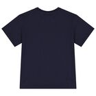 Boys Navy Blue Logo T-Shirt, 1, hi-res
