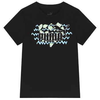 Boys Black Logo T-Shirt
