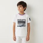 Younger Boys White Logo T-Shirt, 3, hi-res